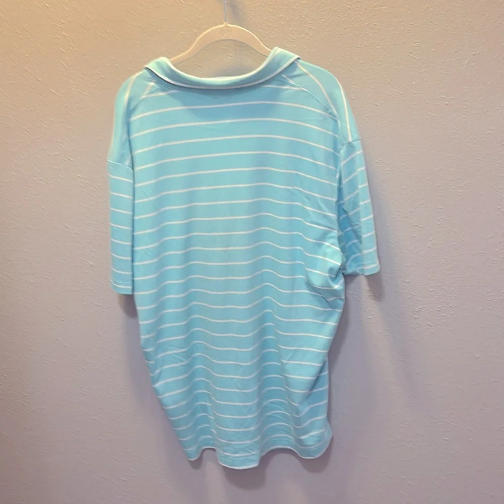 Polo Ralph Lauren Baby Blue Coastal Polo Shirt Classic Fit Stripe Men’s Size XL
